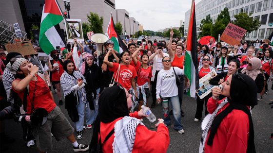 مظاهرات أمام الكونغرس ضد نتنياهو وتطالب بوقف الحرب على غزة | أخبار sky news